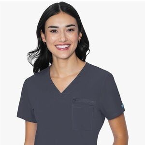 Med Couture 1 pocket tuck in top